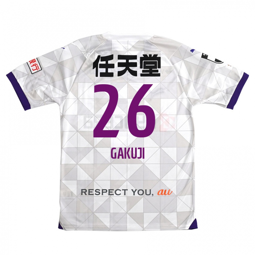 Criança Camisola Gakuji Ota #26 Branco Roxo Alternativa 2024/25 Camisa