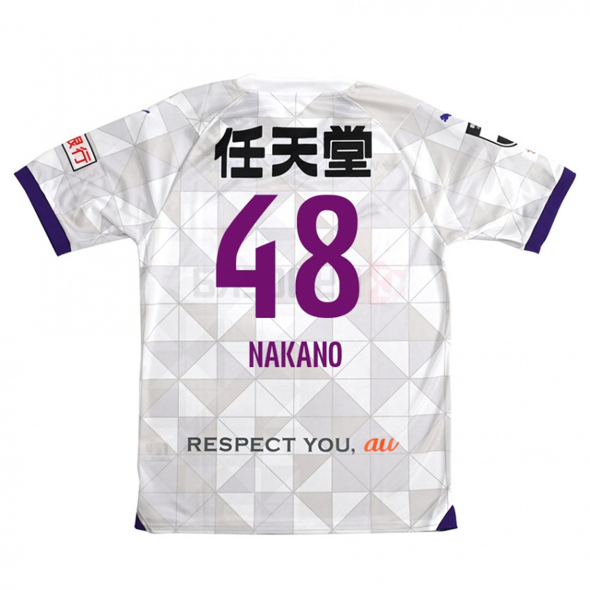 Criança Camisola Ryuma Nakano #48 Branco Roxo Alternativa 2024/25 Camisa