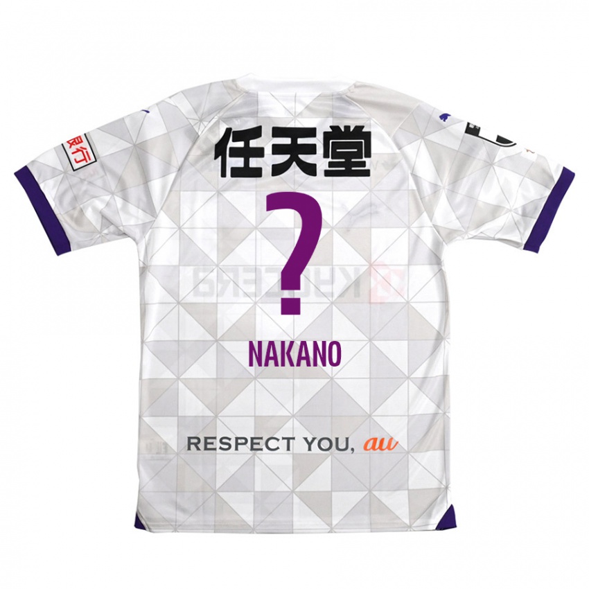 Criança Camisola Kotaro Nakano #0 Branco Roxo Alternativa 2024/25 Camisa