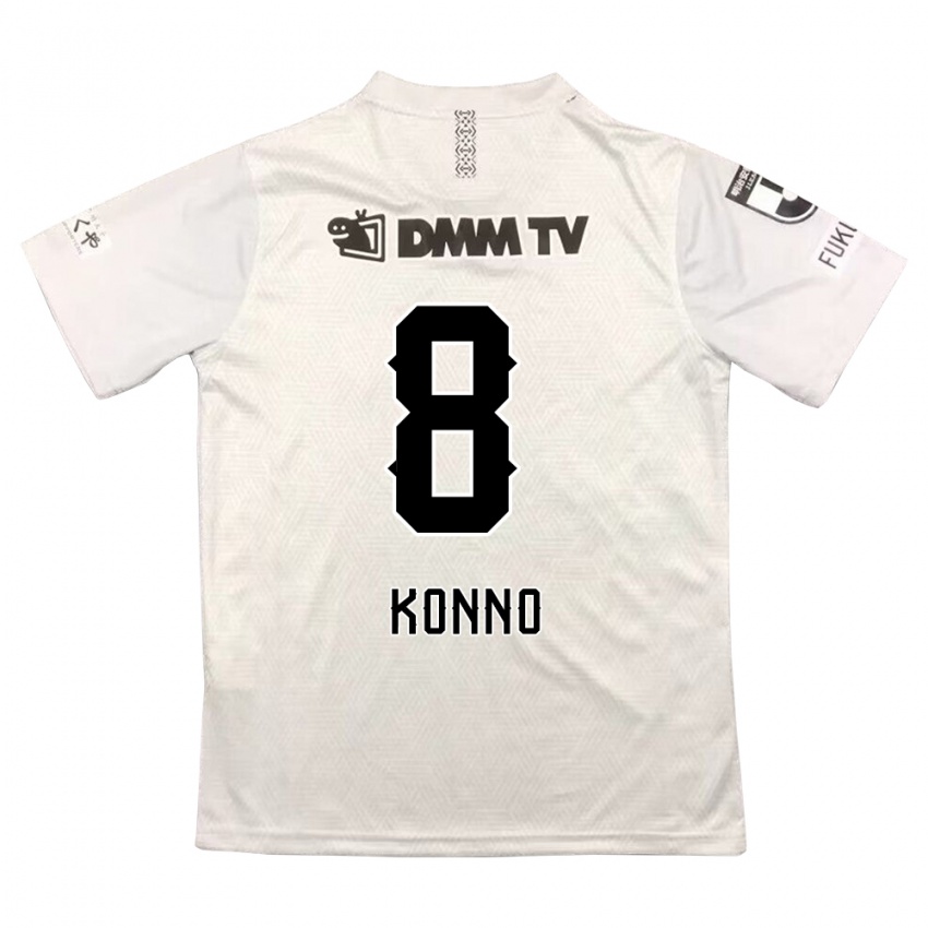 Criança Camisola Kazuya Konno #8 Cinza Preto Alternativa 2024/25 Camisa