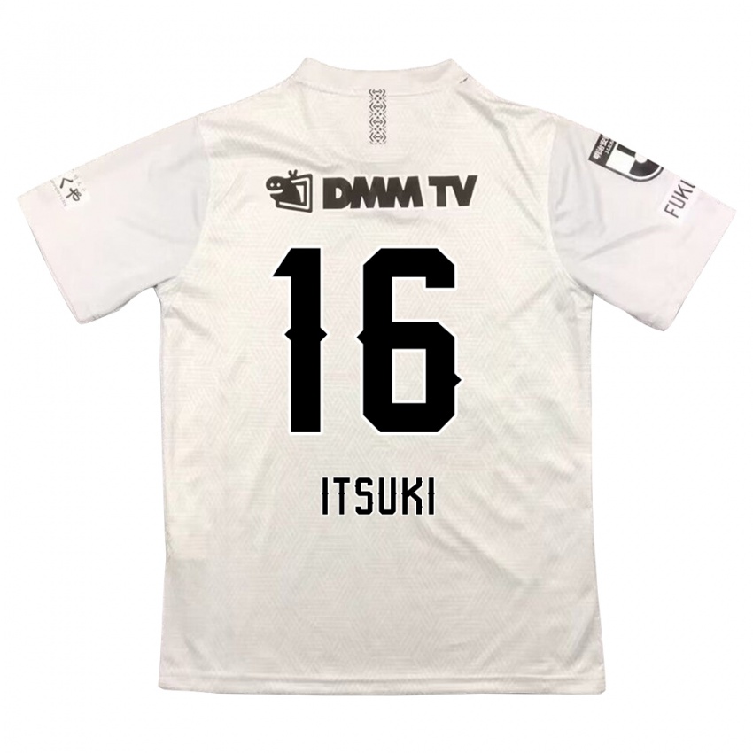 Criança Camisola Itsuki Oda #16 Cinza Preto Alternativa 2024/25 Camisa