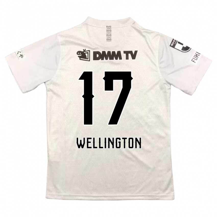 Criança Camisola Wellington #17 Cinza Preto Alternativa 2024/25 Camisa