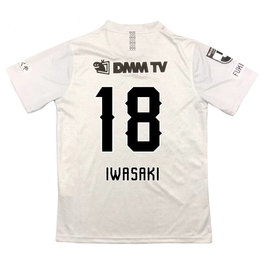 Criança Camisola Yuto Iwasaki #18 Cinza Preto Alternativa 2024/25 Camisa