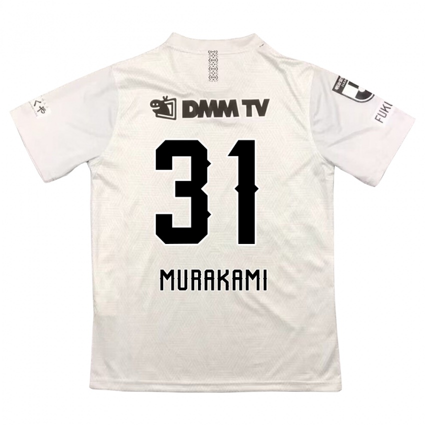 Criança Camisola Masaaki Murakami #31 Cinza Preto Alternativa 2024/25 Camisa