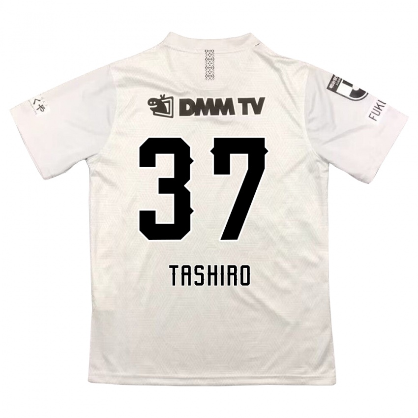 Criança Camisola Masaya Tashiro #37 Cinza Preto Alternativa 2024/25 Camisa