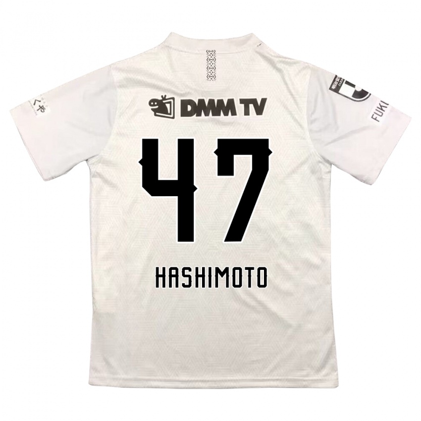 Criança Camisola Yu Hashimoto #47 Cinza Preto Alternativa 2024/25 Camisa