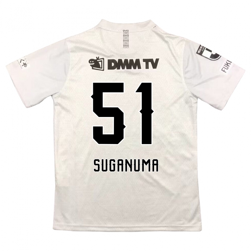 Criança Camisola Kazuaki Suganuma #51 Cinza Preto Alternativa 2024/25 Camisa