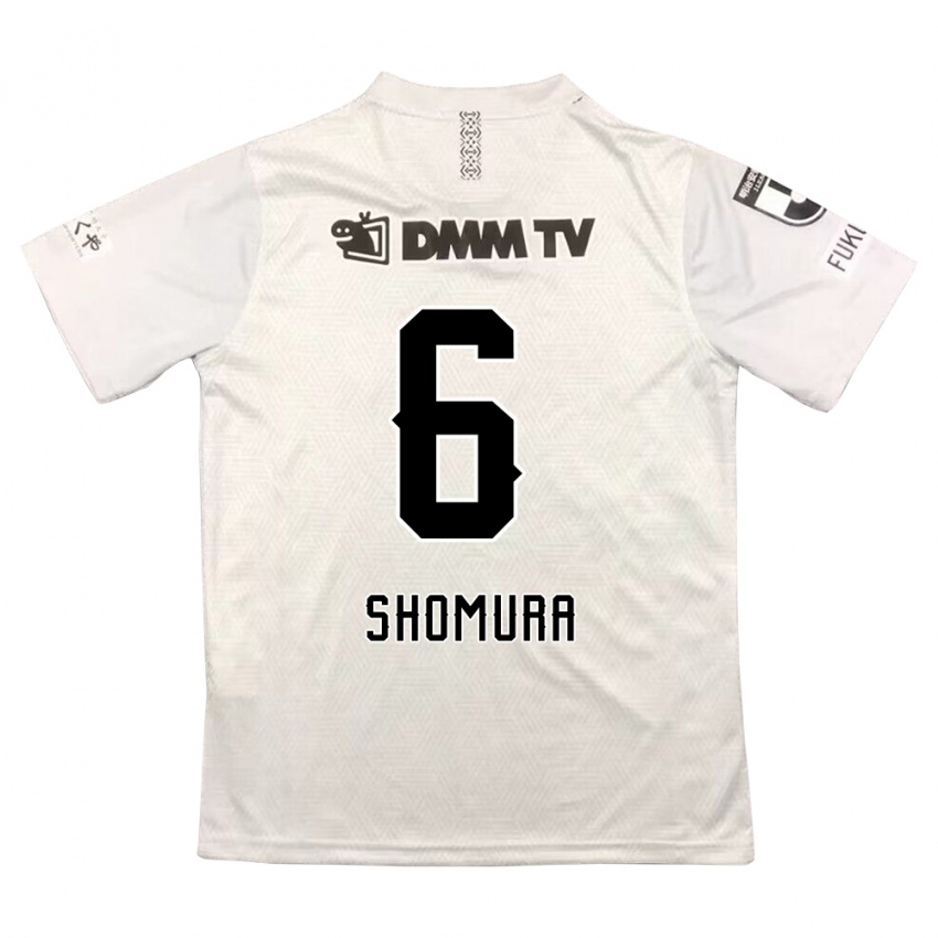 Criança Camisola Tomoki Shomura #6 Cinza Preto Alternativa 2024/25 Camisa