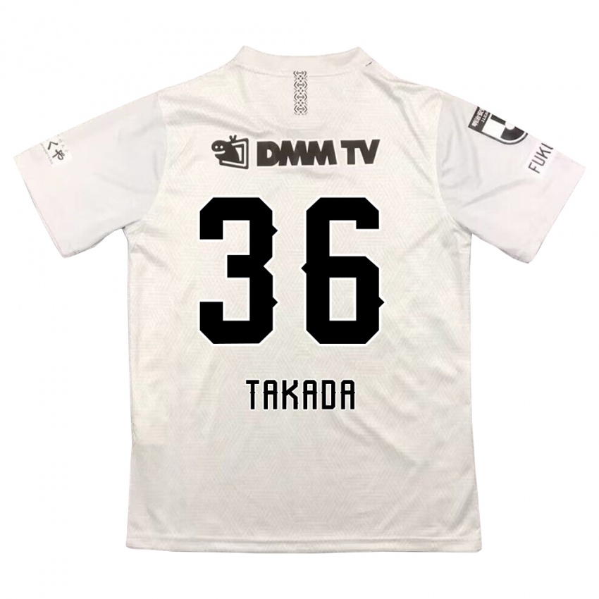 Criança Camisola Seiya Takada #36 Cinza Preto Alternativa 2024/25 Camisa