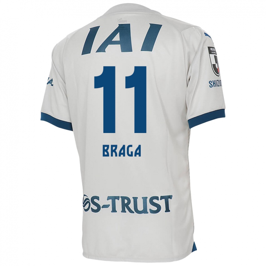 Criança Camisola Lucas Braga #11 Branco Azul Alternativa 2024/25 Camisa