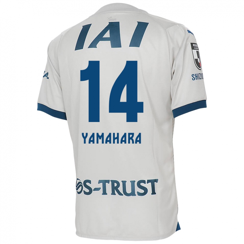 Criança Camisola Reon Yamahara #14 Branco Azul Alternativa 2024/25 Camisa