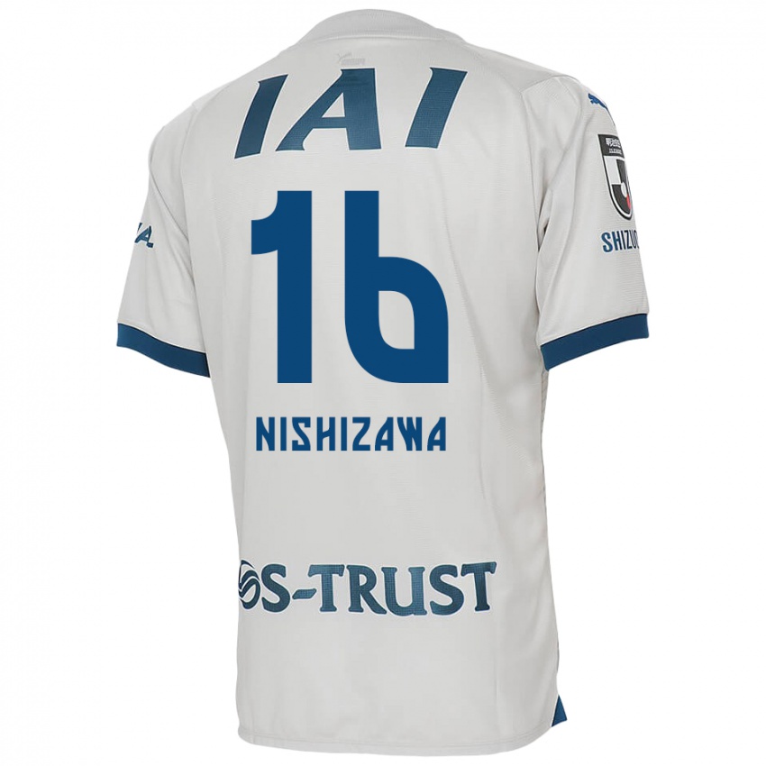 Criança Camisola Kenta Nishizawa #16 Branco Azul Alternativa 2024/25 Camisa