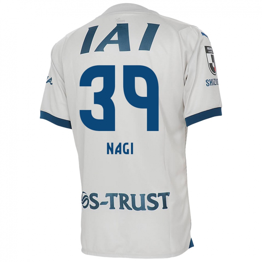 Criança Camisola Nagi Kawatani #39 Branco Azul Alternativa 2024/25 Camisa