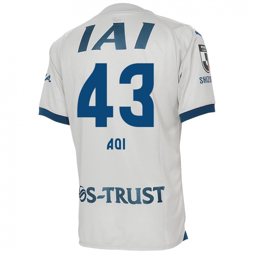 Criança Camisola Aoi Ando #43 Branco Azul Alternativa 2024/25 Camisa