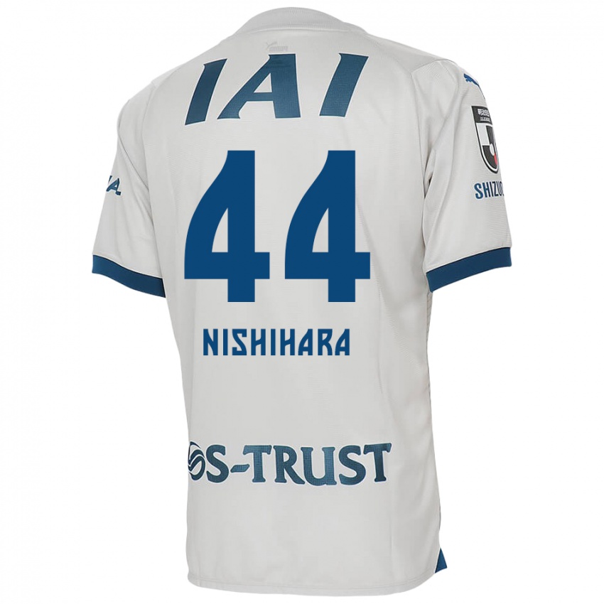 Criança Camisola Motoki Nishihara #44 Branco Azul Alternativa 2024/25 Camisa