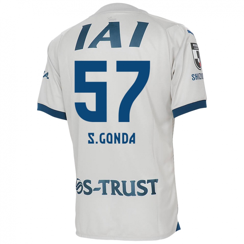 Criança Camisola Shuichi Gonda #57 Branco Azul Alternativa 2024/25 Camisa