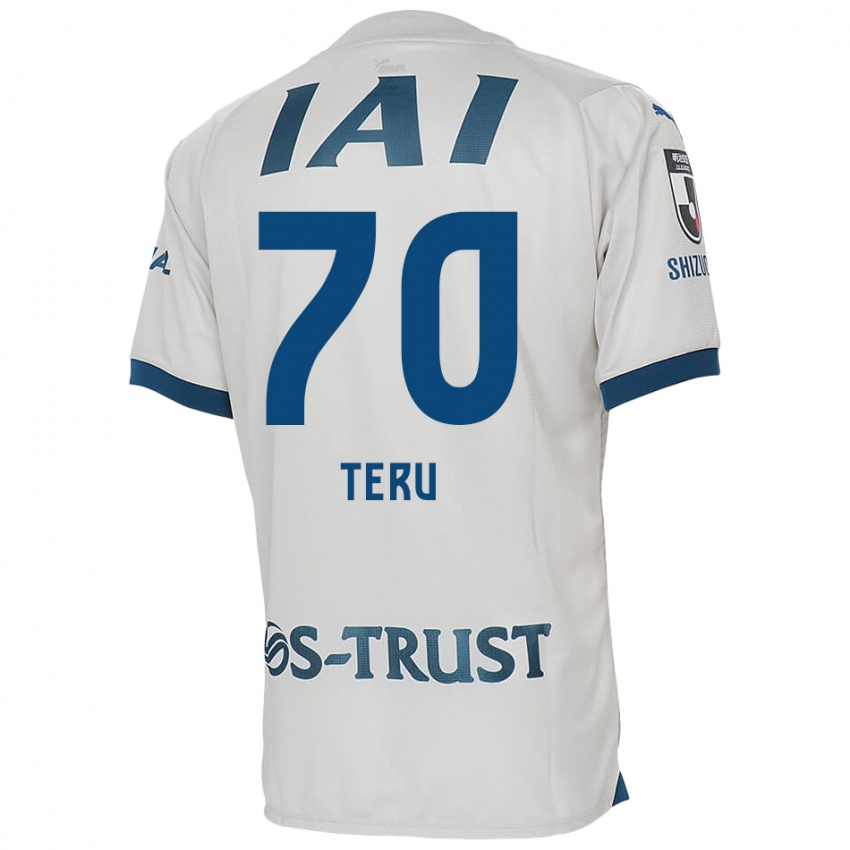 Criança Camisola Teruki Hara #70 Branco Azul Alternativa 2024/25 Camisa