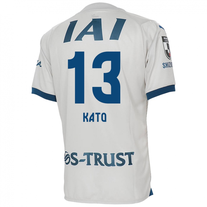 Criança Camisola Daiya Kato #13 Branco Azul Alternativa 2024/25 Camisa