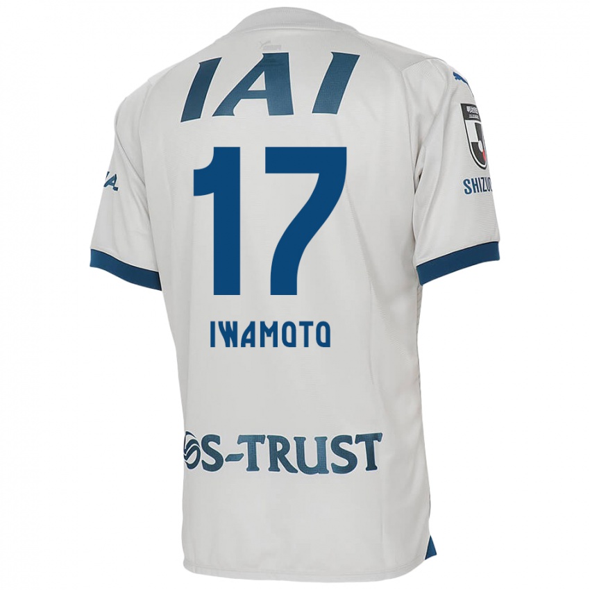 Criança Camisola Shogo Iwamoto #17 Branco Azul Alternativa 2024/25 Camisa