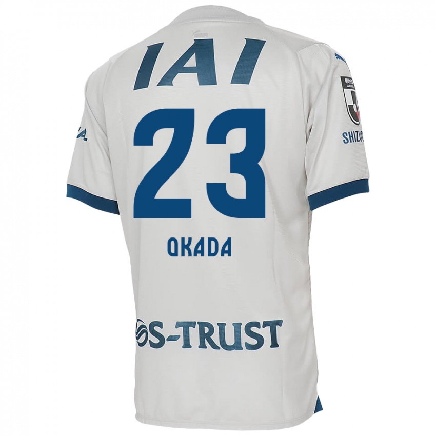 Criança Camisola Shu Okada #23 Branco Azul Alternativa 2024/25 Camisa