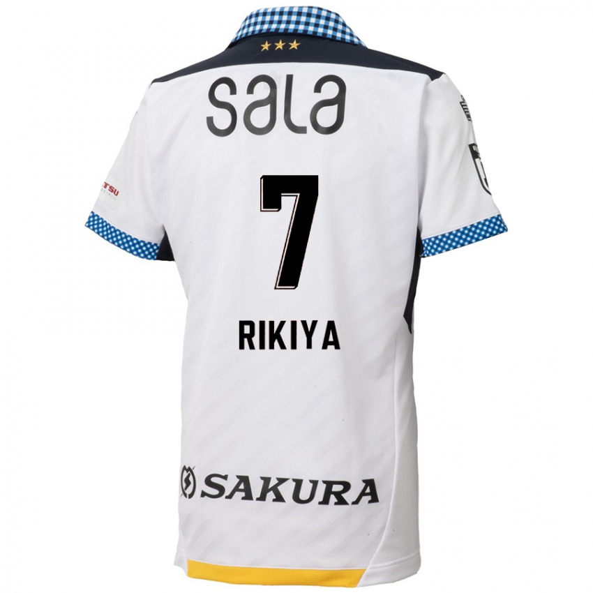 Criança Camisola Rikiya Uehara #7 Branco Preto Alternativa 2024/25 Camisa