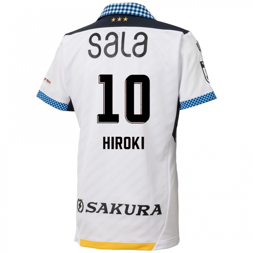 Criança Camisola Hiroki Yamada #10 Branco Preto Alternativa 2024/25 Camisa