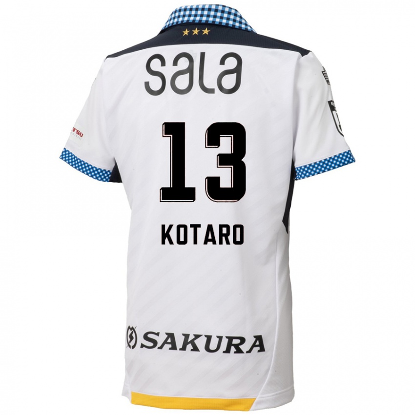 Criança Camisola Kotaro Fujikawa #13 Branco Preto Alternativa 2024/25 Camisa