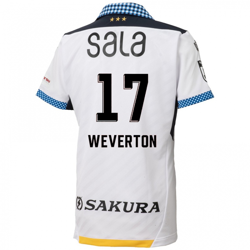 Criança Camisola Weverton #17 Branco Preto Alternativa 2024/25 Camisa