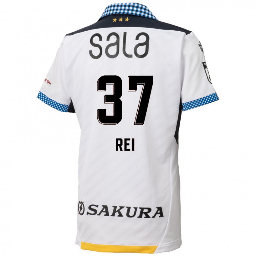 Criança Camisola Rei Hirakawa #37 Branco Preto Alternativa 2024/25 Camisa