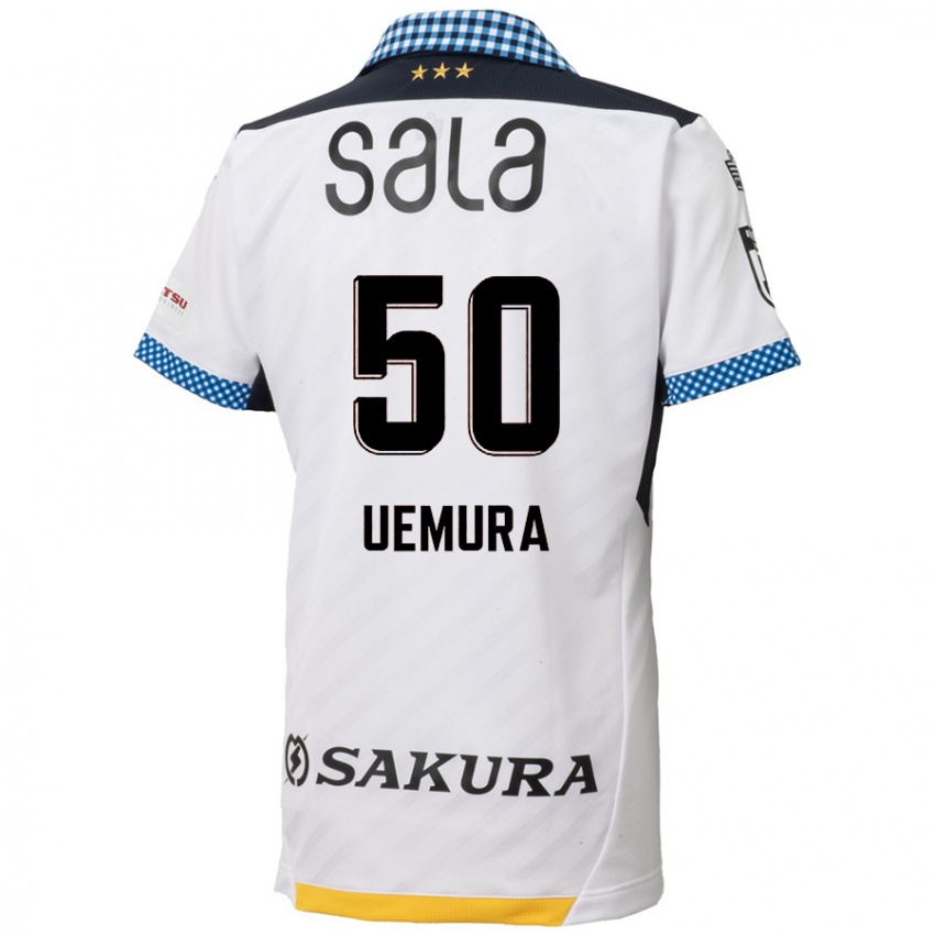 Criança Camisola Hiroto Uemura #50 Branco Preto Alternativa 2024/25 Camisa