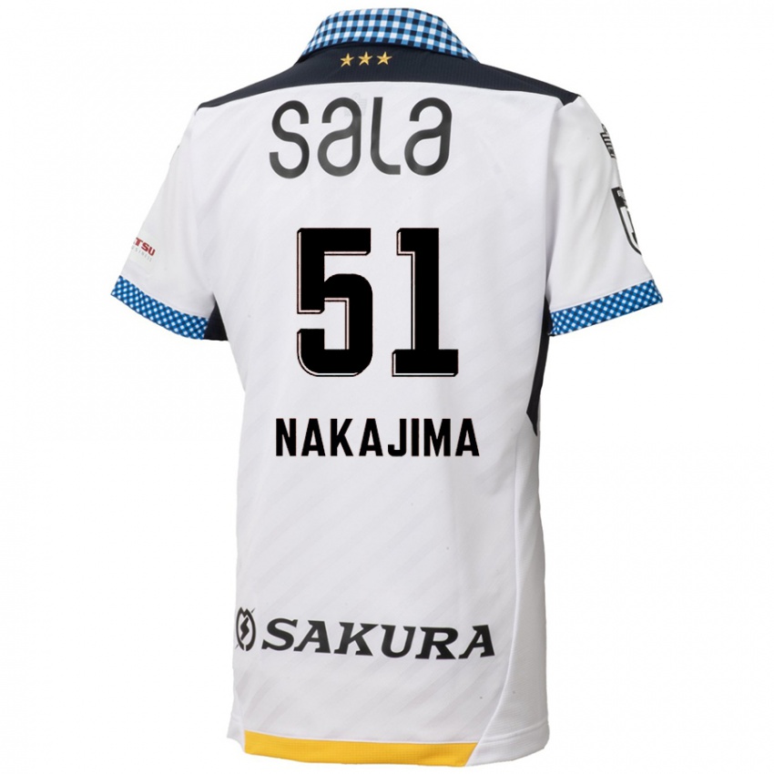 Criança Camisola Keitaro Nakajima #51 Branco Preto Alternativa 2024/25 Camisa