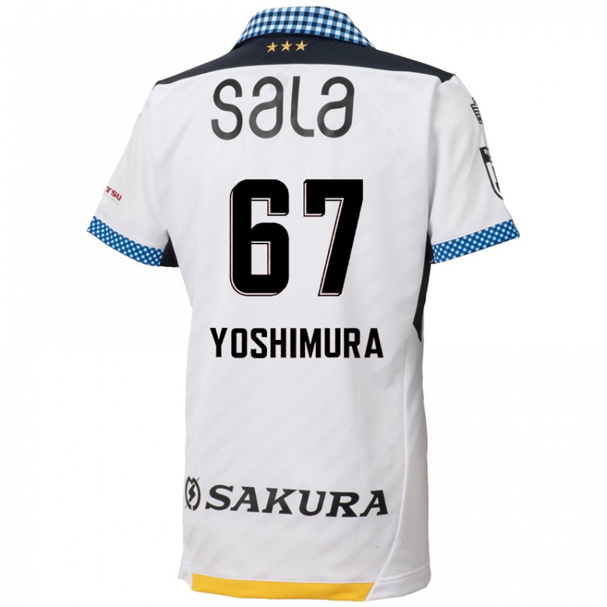 Criança Camisola Ryusei Yoshimura #67 Branco Preto Alternativa 2024/25 Camisa