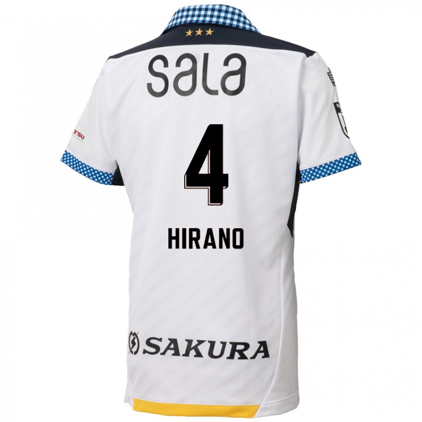 Criança Camisola Rion Hirano #4 Branco Preto Alternativa 2024/25 Camisa