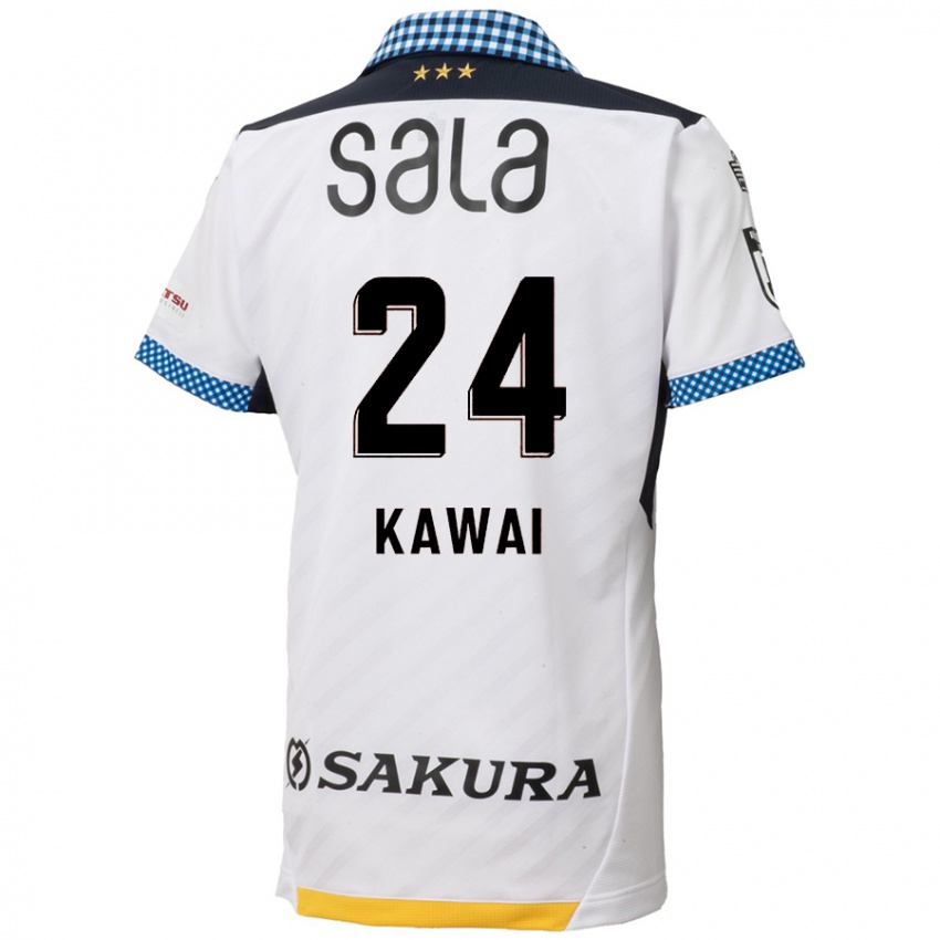 Criança Camisola Yuki Kawai #24 Branco Preto Alternativa 2024/25 Camisa