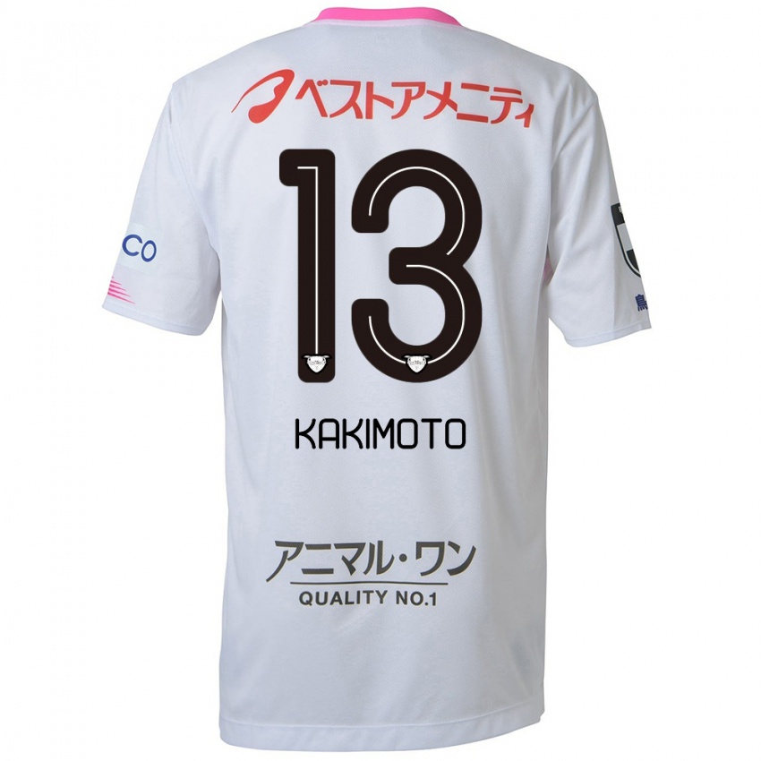 Criança Camisola Yuto Kakimoto #13 Branco Azul Rosa Alternativa 2024/25 Camisa