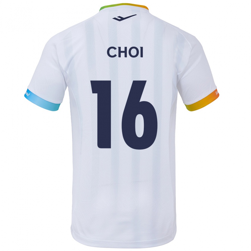 Criança Camisola Jun Choi #16 Branco Azul Alternativa 2024/25 Camisa