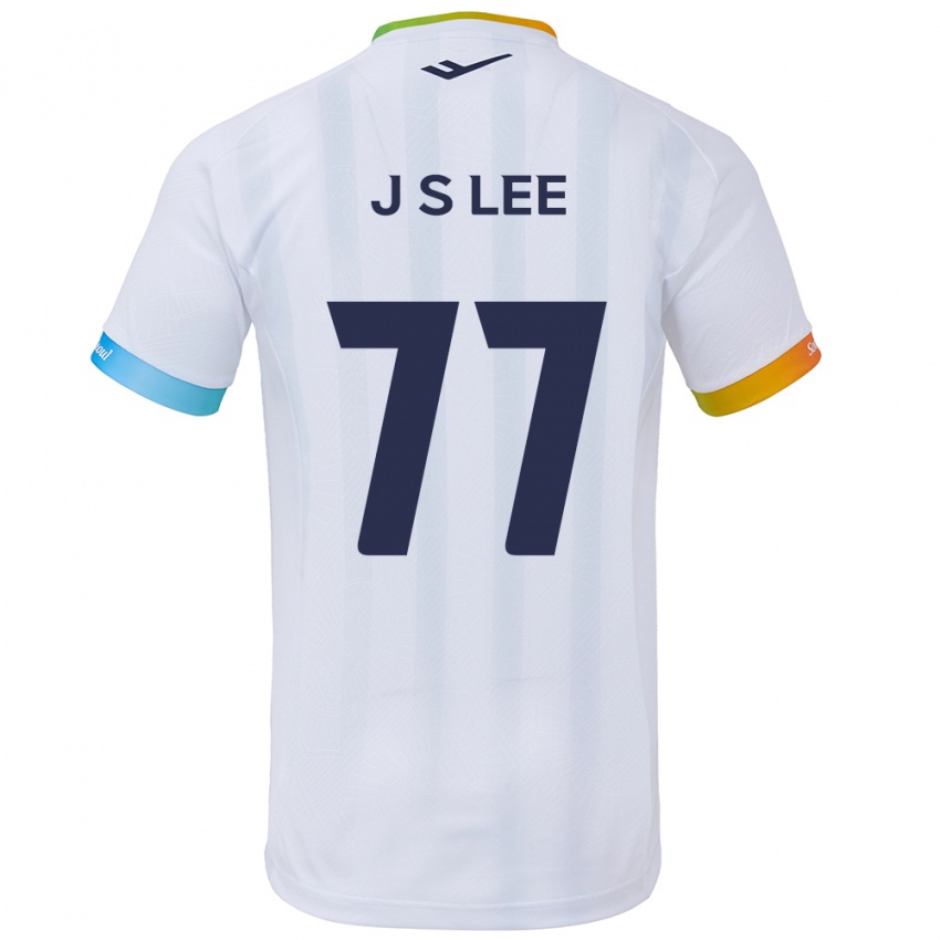 Criança Camisola Seung-Joon Lee #77 Branco Azul Alternativa 2024/25 Camisa