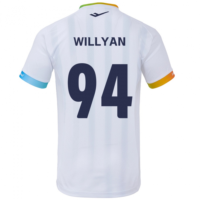 Criança Camisola Willyan #94 Branco Azul Alternativa 2024/25 Camisa