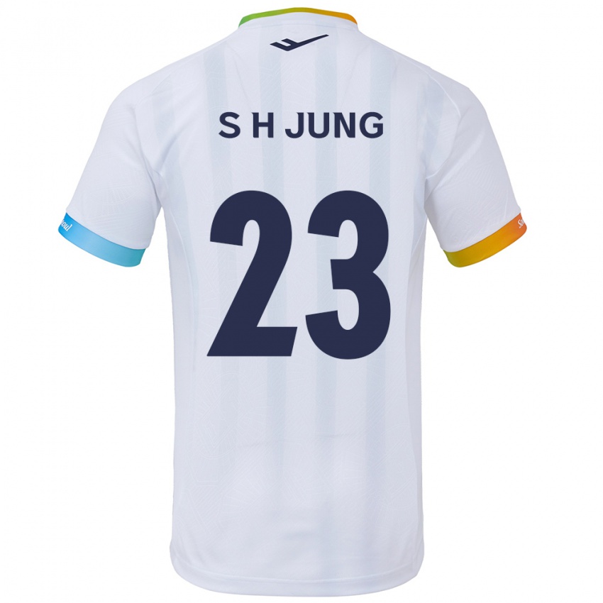 Criança Camisola Hyeon-Soo Jung #23 Branco Azul Alternativa 2024/25 Camisa