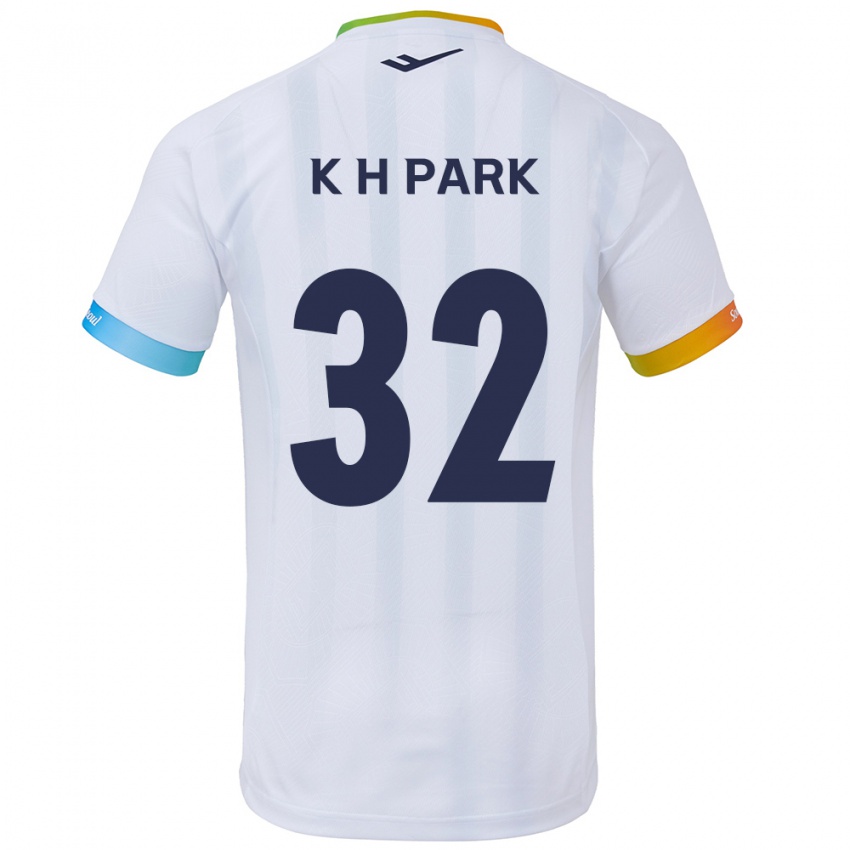 Criança Camisola Han-Kyul Park #32 Branco Azul Alternativa 2024/25 Camisa