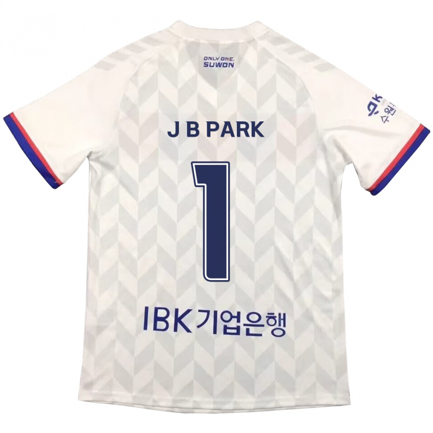 Criança Camisola Bae-Jong Park #1 Branco Azul Alternativa 2024/25 Camisa