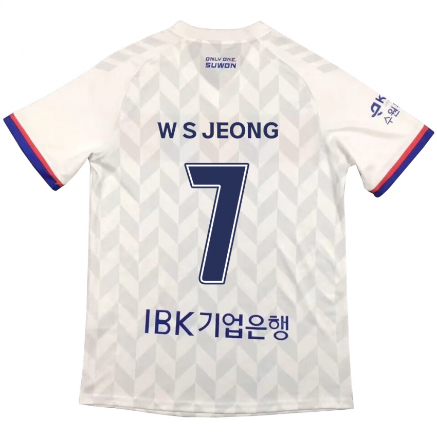 Criança Camisola Seung-Won Jeong #7 Branco Azul Alternativa 2024/25 Camisa