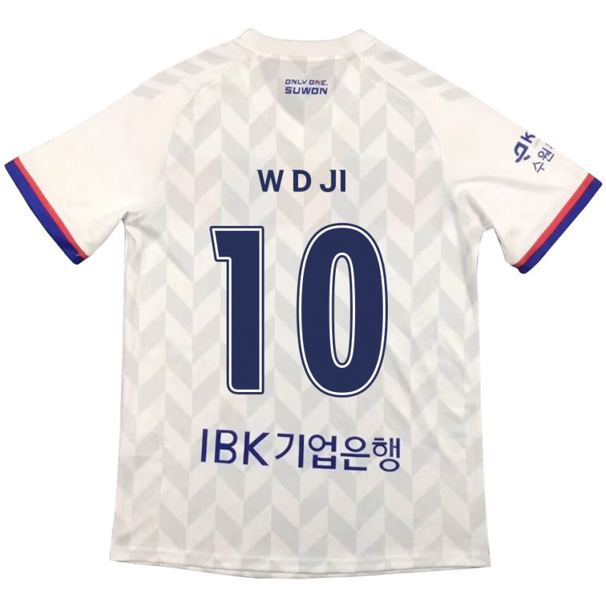 Criança Camisola Dong-Won Ji #10 Branco Azul Alternativa 2024/25 Camisa