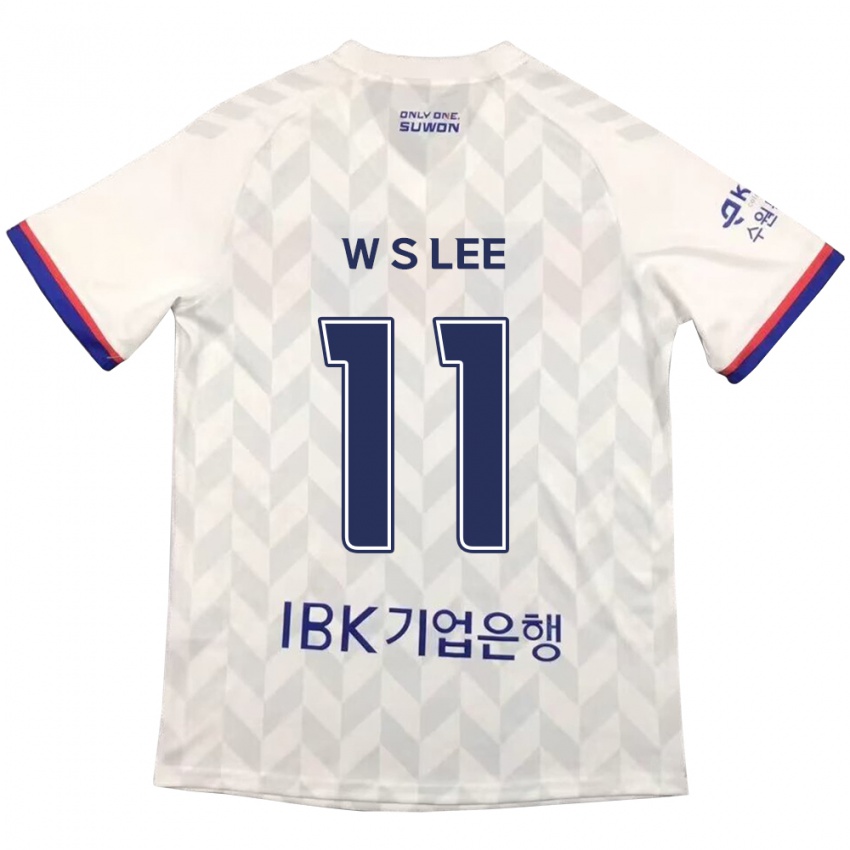 Criança Camisola Seung-Woo Lee #11 Branco Azul Alternativa 2024/25 Camisa