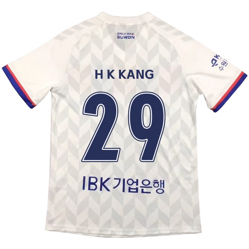 Criança Camisola Kyo-Hun Kang #29 Branco Azul Alternativa 2024/25 Camisa