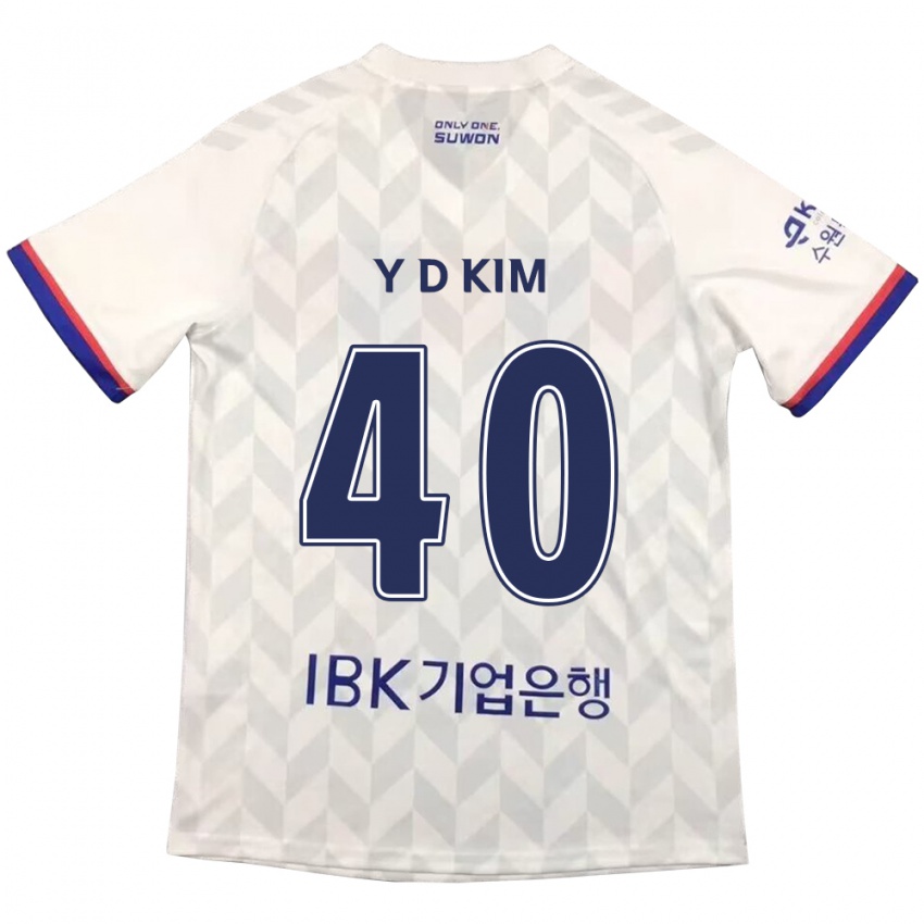 Criança Camisola Do-Yoon Kim #40 Branco Azul Alternativa 2024/25 Camisa