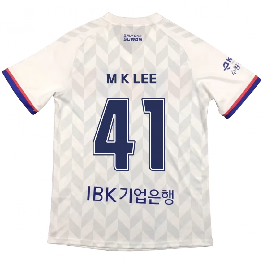 Criança Camisola Kyung-Min Lee #41 Branco Azul Alternativa 2024/25 Camisa