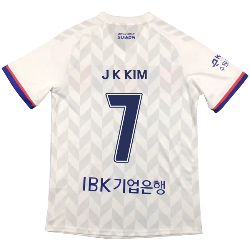 Criança Camisola Ki-Jun Kim #7 Branco Azul Alternativa 2024/25 Camisa