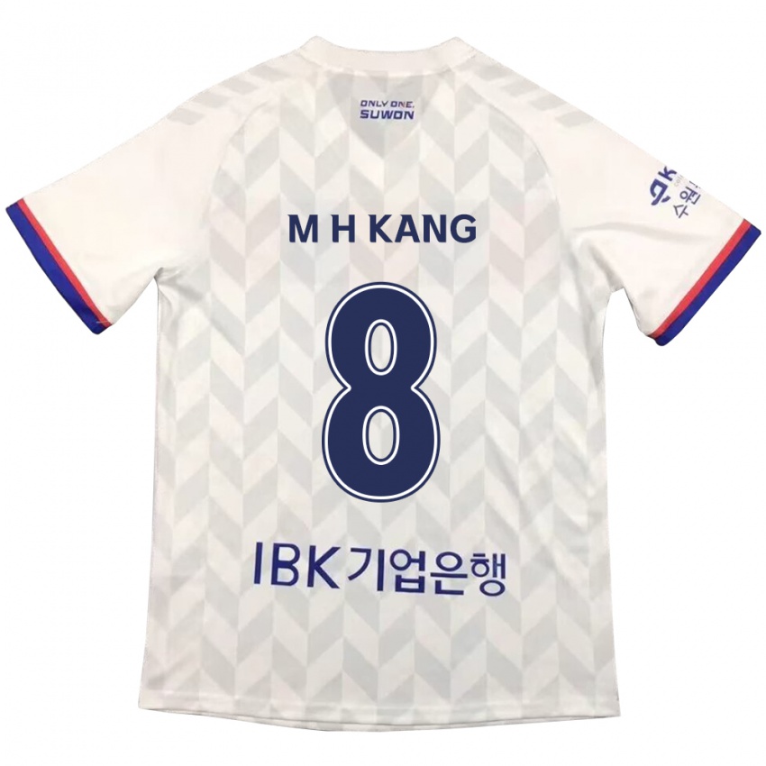 Criança Camisola Ho-Min Kang #8 Branco Azul Alternativa 2024/25 Camisa