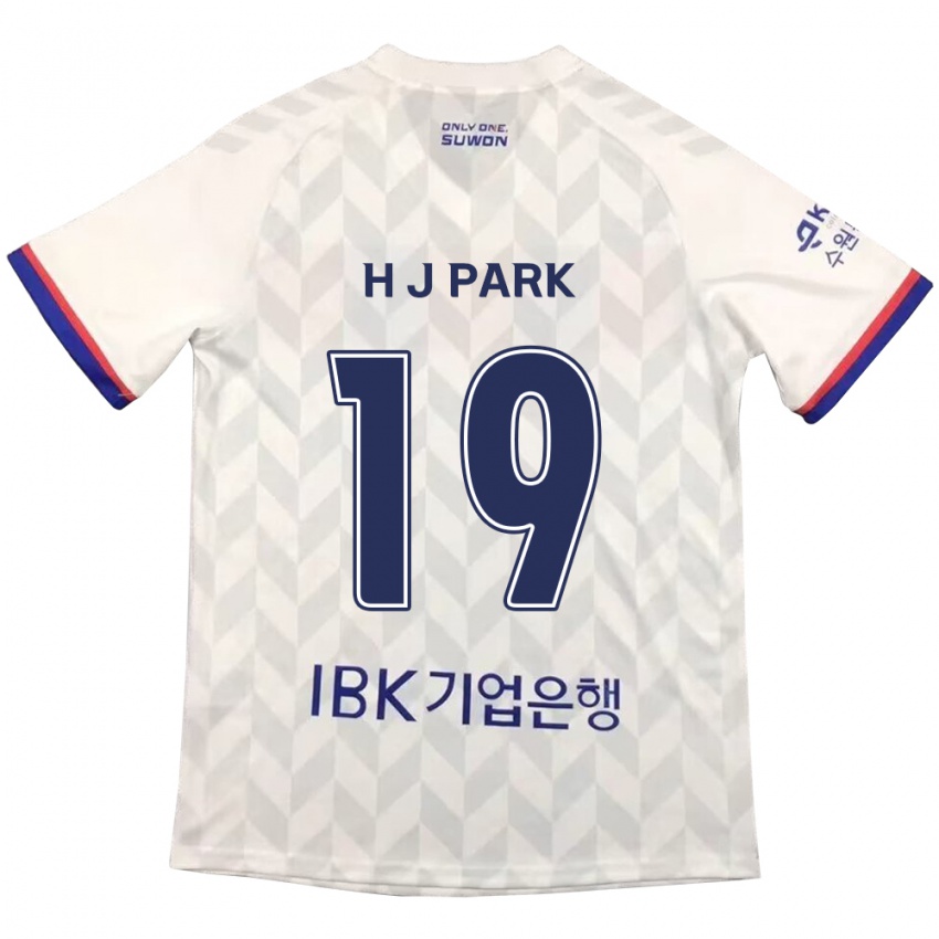 Criança Camisola Jun-Hui Park #19 Branco Azul Alternativa 2024/25 Camisa